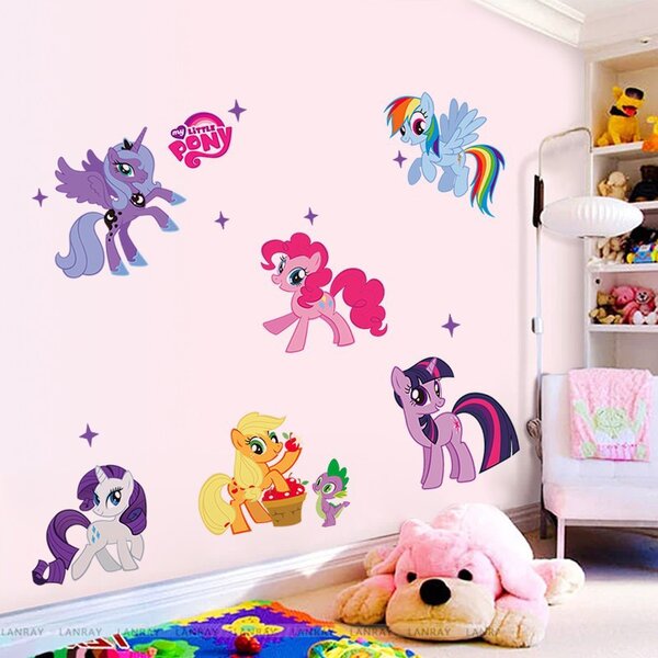 Naklejka na ścianę "My Little Pony" 104x59 cm