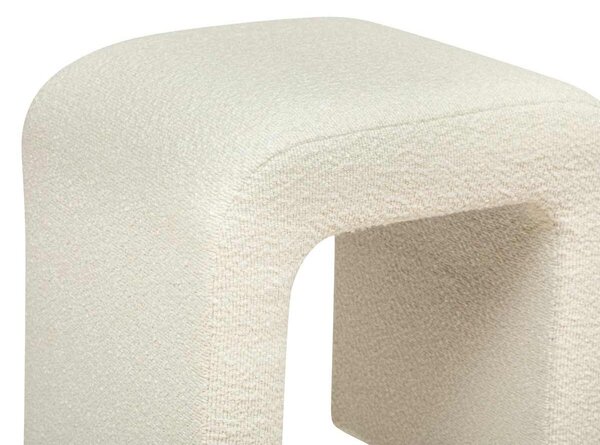 Stołek łuk bouclé SEVI, wys. 43 cm