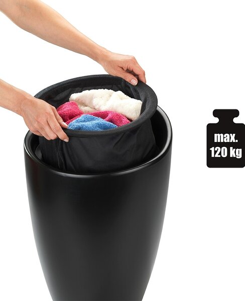 Kosz na pranie z siedziskiem CANDY, 2w1, WENKO