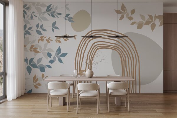 Fototapety Abstrakcja i liście, Fototapety Minimalistyczny styl, w05373 : Uwalls.pl