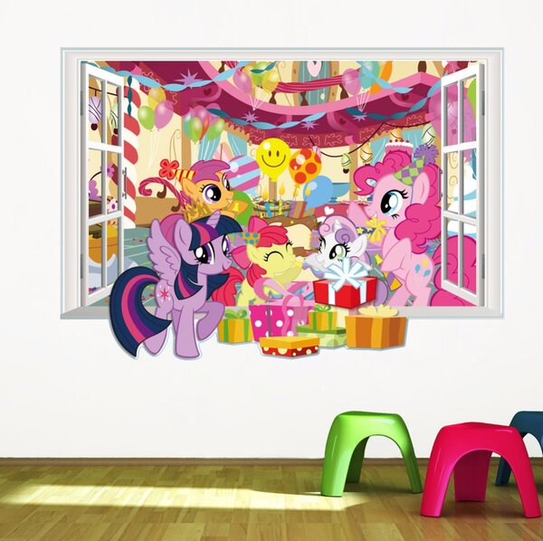 Naklejka na ścianę "My Little Pony 2" 70x50 cm