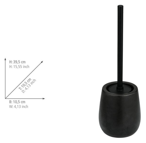 Szczotka WC z ceramicznym pojemnikiem NERNO, Ø 10,5 cm