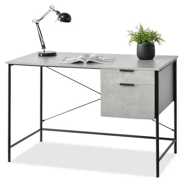 Industrialne biurko vigo betonowe z dużym blatem i szufladami do domu biura