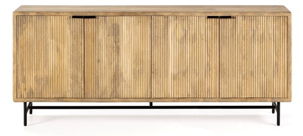 Komoda z litego drewna mango w naturalnym kolorze 190x85x40 cm Mundra – MOME