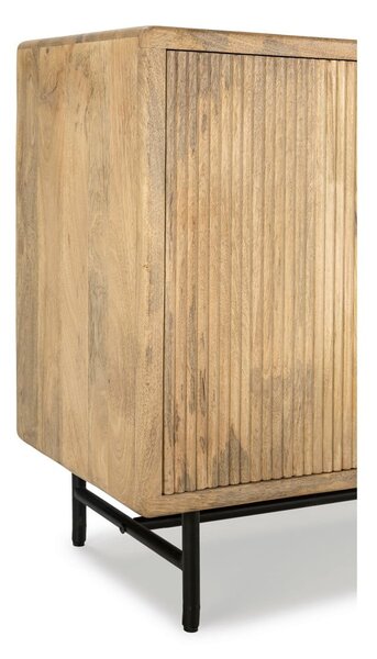 Komoda z litego drewna mango w naturalnym kolorze 190x85x40 cm Mundra – MOME