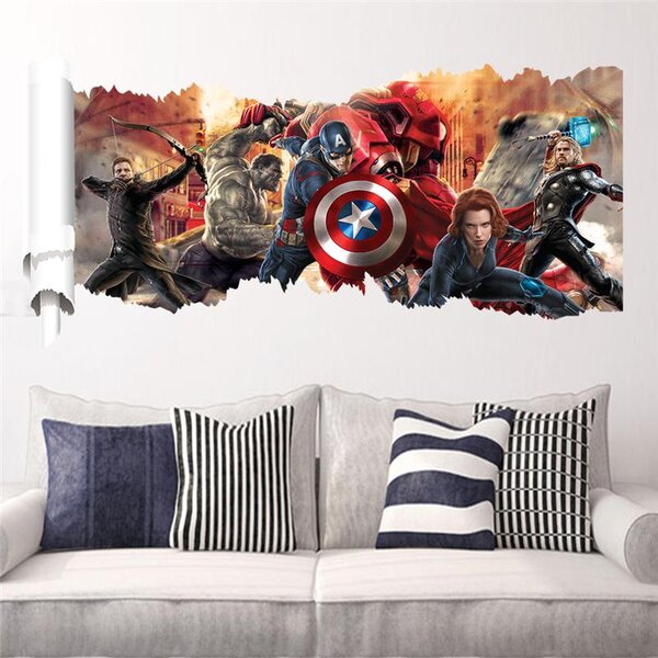 Naklejka na ścianę "Avengers" 90x46 cm