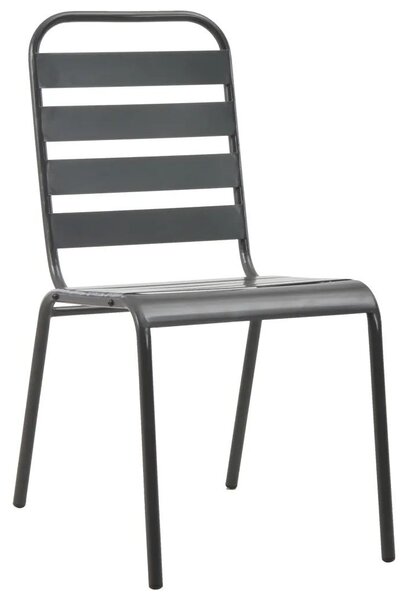 Zestaw metalowych mebli ogrodowych Ewera 3X - szary