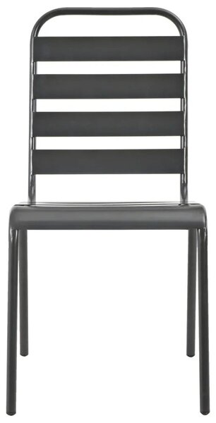 Zestaw metalowych mebli ogrodowych Ewera 3X - szary