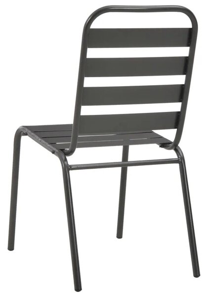 Zestaw metalowych mebli ogrodowych Ewera 3X - szary