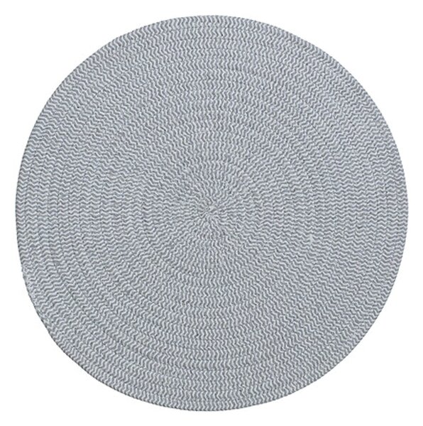 Okrągła podkładka na stół COTTON SPIRAL Ø 38 cm szara