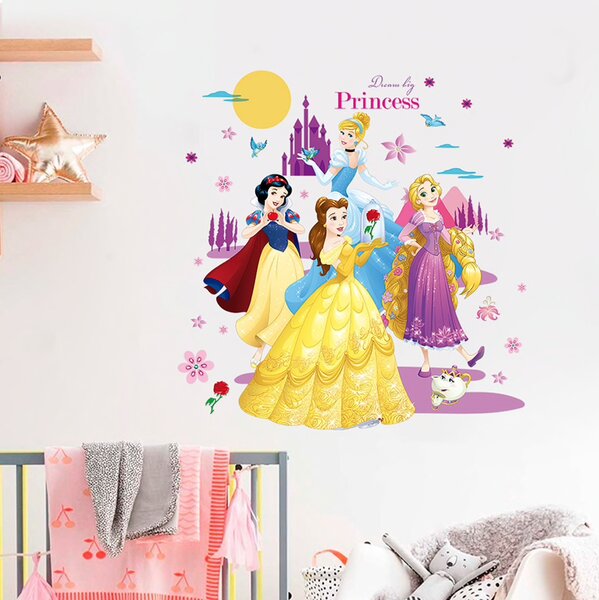 Naklejka na ścianę "Disney księżniczki 3" 45x60cm