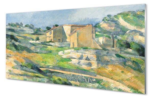 Obraz na szkle Domy w Prowansji - Paul Cézanne