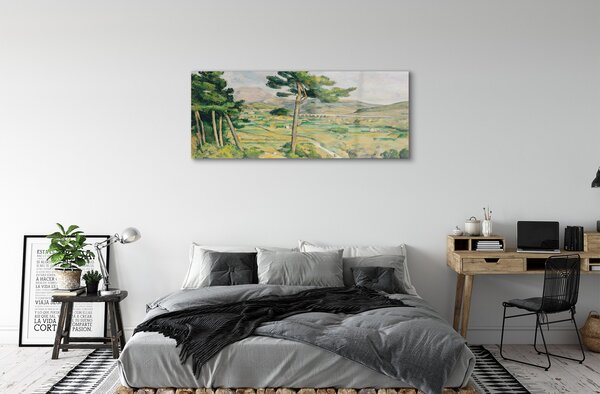 Obraz na szkle Góra Św. Wiktorii i wiadukt w dolinie rzeki Arc - Paul Cézanne