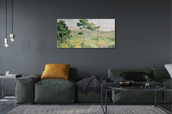 Obraz na szkle Góra Św. Wiktorii i wiadukt w dolinie rzeki Arc - Paul Cézanne