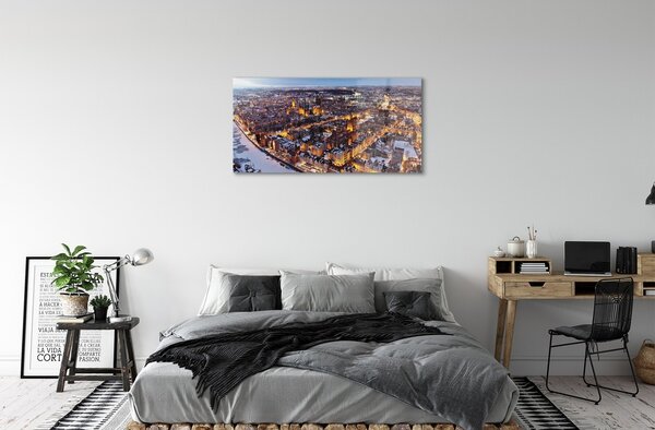 Obraz na szkle Gdańsk Zima panorama rzeka
