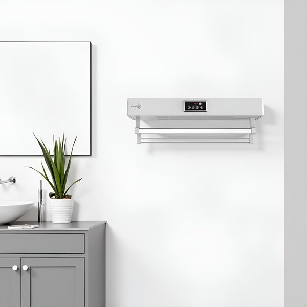 Suszarka do ręczników z dezynfekcją UV, łazienka lub kuchnia, ścienny, 60 cm, 450W, ElectricSun Standard biały