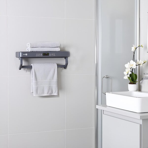 Suszarka do ręczników z dezynfekcją UV, łazienka lub kuchnia, ścienny, 60 cm, 450W, ElectricSun PREMIUM Szary