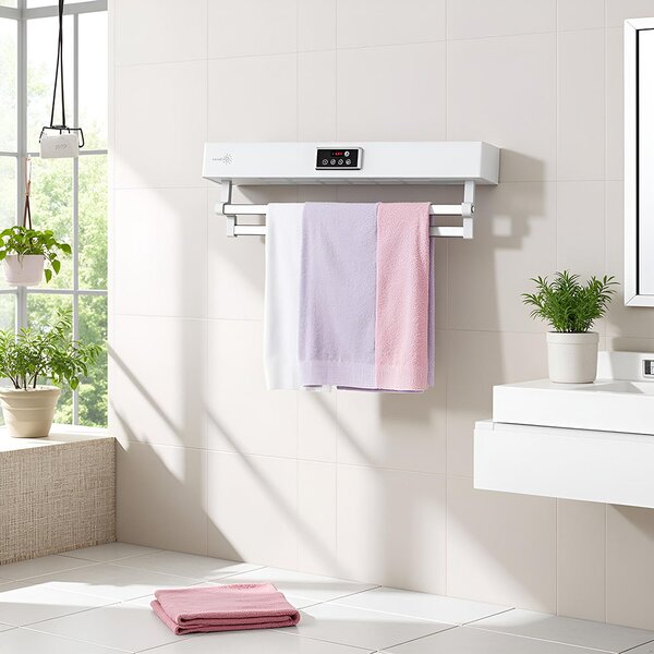 Suszarka do ręczników z dezynfekcją UV, łazienka lub kuchnia, ścienny, 60 cm, 450W, ElectricSun Standard biały