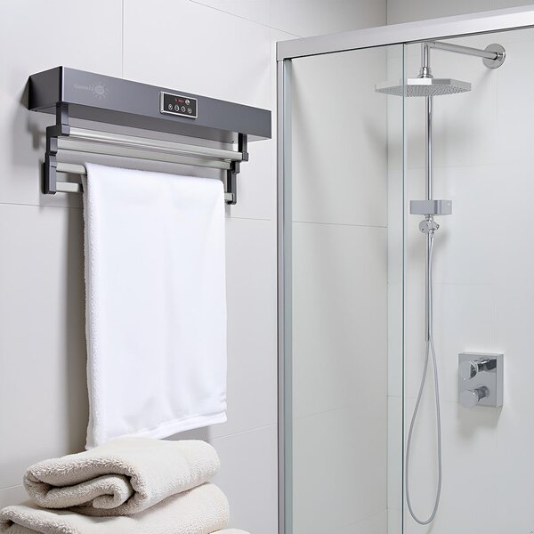 Suszarka do ręczników z dezynfekcją UV, łazienka lub kuchnia, ścienny, 60 cm, 450W, ElectricSun Standard Szary