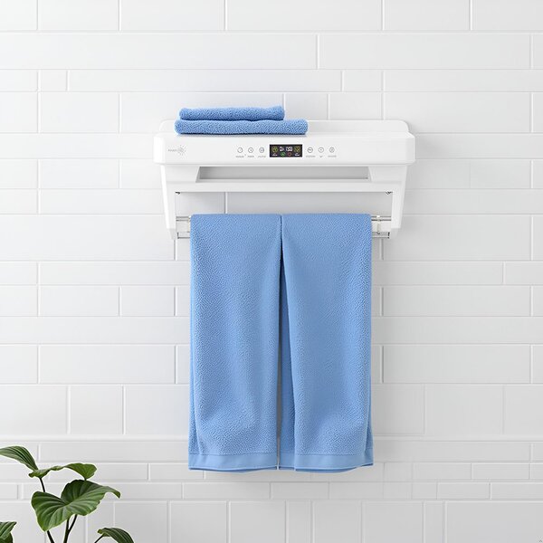 Suszarka do ręczników z dezynfekcją UV, łazienka lub kuchnia, ścienny, 60 cm, 450W, ElectricSun PREMIUM biały