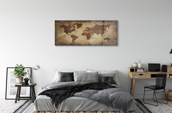Obraz na szkle Szara mapa