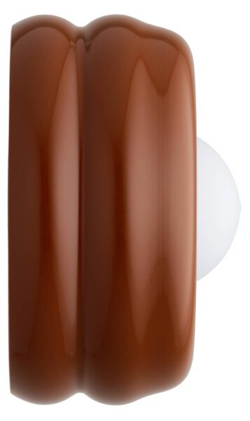 Kinkiet Tina Argon, możliwość ściemniania, terracotta, salon / jadalnia, szkło