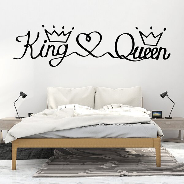 Naklejka na ścianę "King & Queen" 43x150 cm