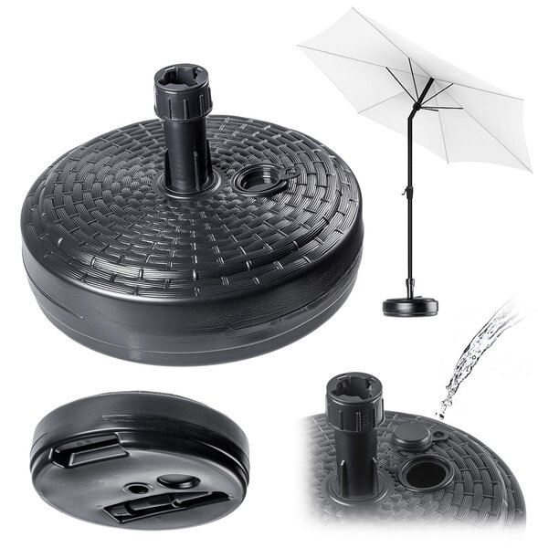 Podstawa pod parasol ogrodowy Solero rattan okrągła antracyt