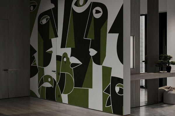 Fototapety Twarze w stylu afrykańskim, Fototapety Geometryczne, w05446v3 : Uwalls.pl