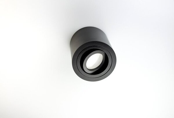 PP Design P 203 PLAFON NOWOCZESNA LAMPA SUFITOWA OPRAWA NATYNKOWA ALUMINIUM CZARNY PAR16 GU10 LED
