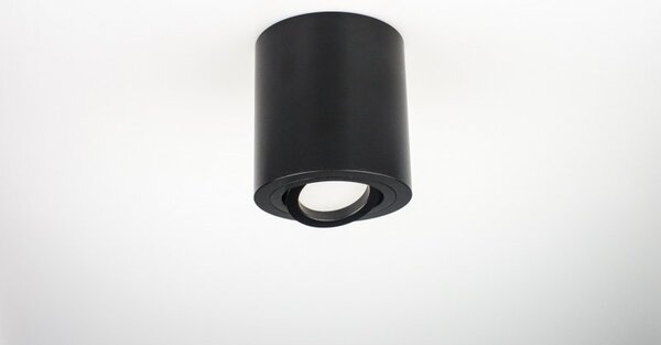 PP Design P 203 PLAFON NOWOCZESNA LAMPA SUFITOWA OPRAWA NATYNKOWA ALUMINIUM CZARNY PAR16 GU10 LED
