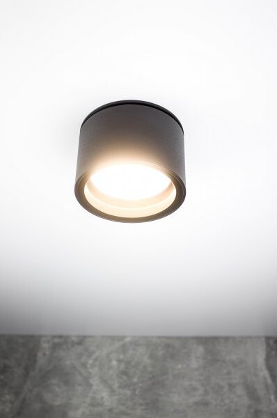 PP P 500 BK IP65 PLAFON NOWOCZESNA LAMPA SUFITOWA OPRAWA NATYNKOWA CZARNY GX53 LED IP65 HERMETYCZNY