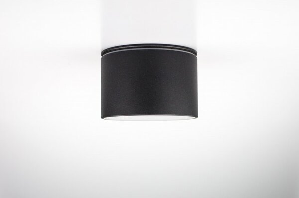 PP P 500 BK IP65 PLAFON NOWOCZESNA LAMPA SUFITOWA OPRAWA NATYNKOWA CZARNY GX53 LED IP65 HERMETYCZNY