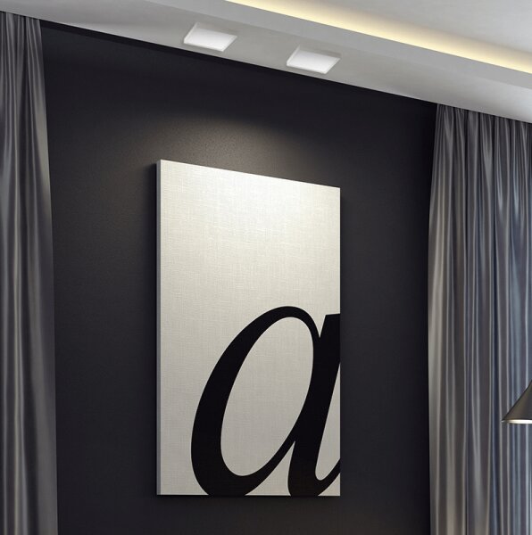 PP 803/18W WH PLAFON BIAŁY NOWOCZESNA LAMPA SUFITOWA NATYNKOWA 19x19CM LED 18W 3000K 1380lm=100W WYS.2,3CM