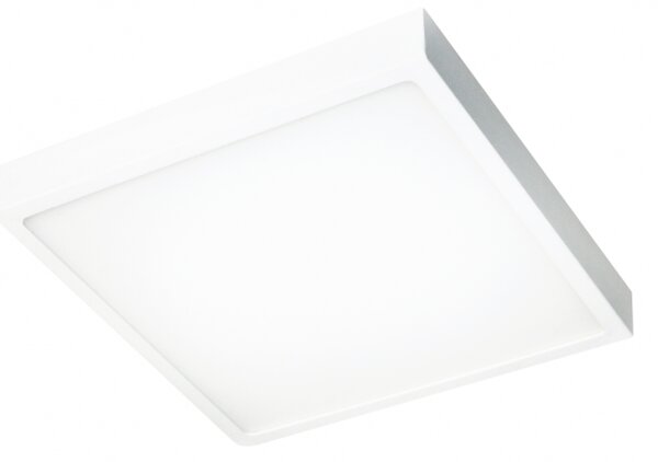 PP 803/18W WH PLAFON BIAŁY NOWOCZESNA LAMPA SUFITOWA NATYNKOWA 19x19CM LED 18W 3000K 1380lm=100W WYS.2,3CM