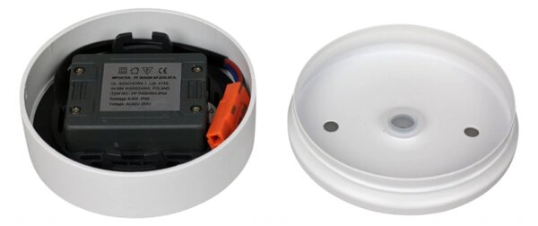 PP P 400 WH IP44 PLAFON BIAŁY LAMPA SUFITOWA NATYNKOWA 9CM LED 8W 3000K 680lm=60W HERMETYCZNY