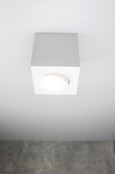PP Design P 201 PLAFON NOWOCZESNA LAMPA SUFITOWA OPRAWA NATYNKOWA ALUMINIUM BIAŁY PAR16 GU10 LED