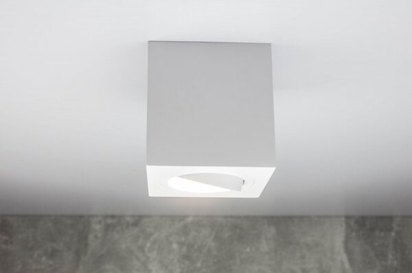 PP Design P 201 PLAFON NOWOCZESNA LAMPA SUFITOWA OPRAWA NATYNKOWA ALUMINIUM BIAŁY PAR16 GU10 LED