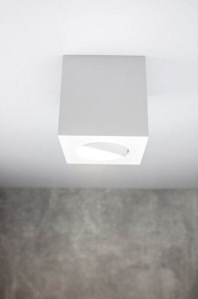 PP Design P 201 PLAFON NOWOCZESNA LAMPA SUFITOWA OPRAWA NATYNKOWA ALUMINIUM BIAŁY PAR16 GU10 LED