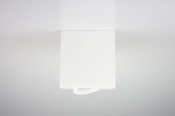 PP Design P 201 PLAFON NOWOCZESNA LAMPA SUFITOWA OPRAWA NATYNKOWA ALUMINIUM BIAŁY PAR16 GU10 LED