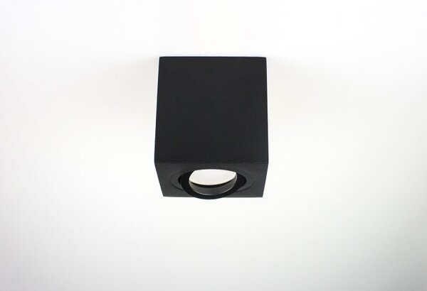 PP Design P 204 PLAFON NOWOCZESNA LAMPA SUFITOWA OPRAWA NATYNKOWA ALUMINIUM CZARNY PAR16 GU10 LED