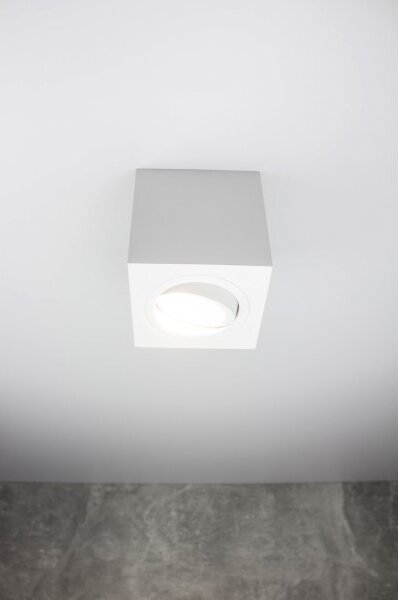 PP Design P 201 PLAFON NOWOCZESNA LAMPA SUFITOWA OPRAWA NATYNKOWA ALUMINIUM BIAŁY PAR16 GU10 LED