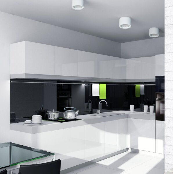 PP Design P 500 IP65 PLAFON NOWOCZESNA LAMPA SUFITOWA OPRAWA NATYNKOWA BIAŁY GX53 LED IP65 HERMETYCZNA