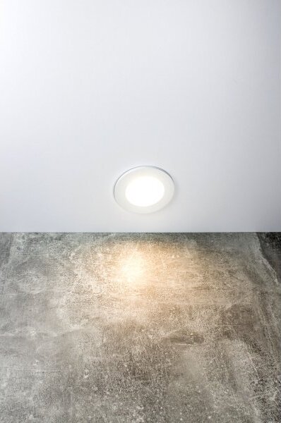 PP Design 823 WH OPRAWA HALOGENOWA LED WPUSZCZANA OCZKO BIAŁY MR16 GU10 GU5,3 HERMETYCZNA IP65