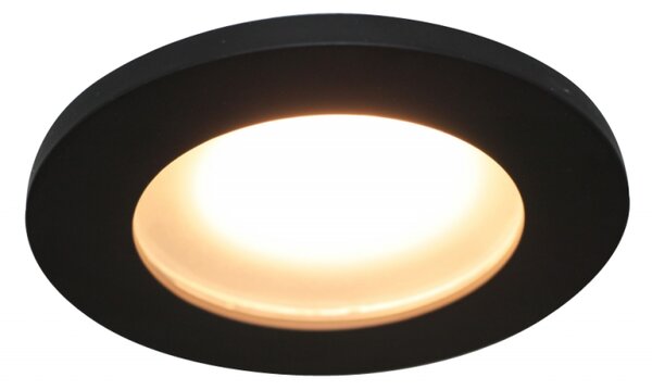 PP Design 823 BK OPRAWA HALOGENOWA LED WPUSZCZANA OCZKO CZARNY MR16 GU10 GU5,3 HERMETYCZNA IP65