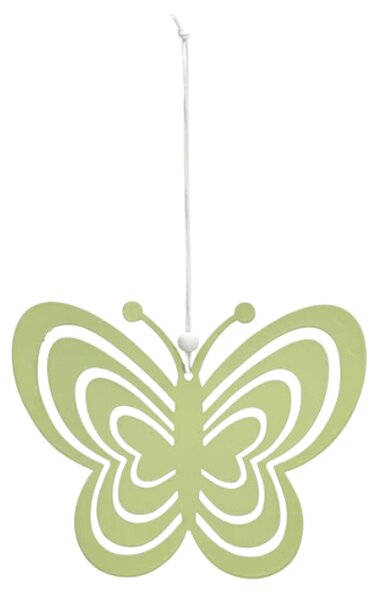 Wiszący metalowy motyl PASTEL BUTTERFLY - różne kolory Kolor: Pomarańczowy