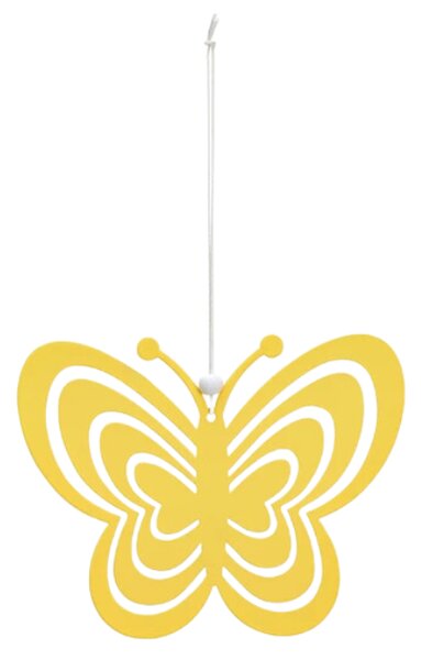 Wiszący metalowy motyl PASTEL BUTTERFLY - różne kolory Kolor: Pomarańczowy