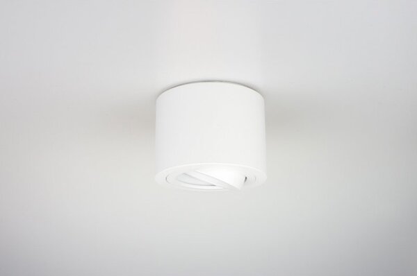 PP P 200 WH MIDI PLAFON NOWOCZESNA LAMPA SUFITOWA OPRAWA NATYNKOWA ALUMINIUM BIAŁY LED NISKI 6,5 CM