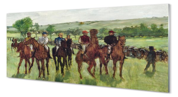 Obraz na szkle Jeźdźcy - Edgar Degas