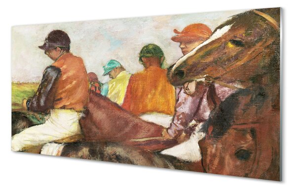 Obraz na szkle Dżokeje - Edgar Degas
